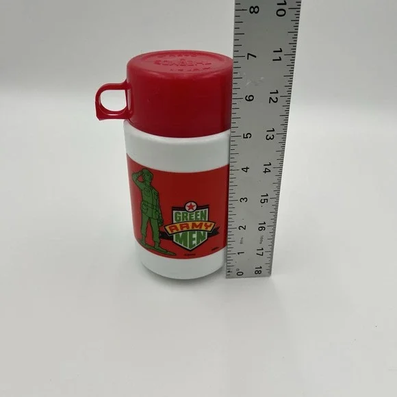 Vintage Disney Thermos Green Army Men Lunch Box Replacement - Picture 9 of 10